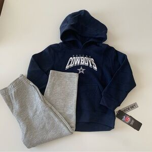 NFL Team Apparel Toddler Dallas Cowboys Dynamic Duo Fleece Hoodie & Sweatpants